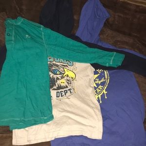 3 long sleeve boys shirt bundle